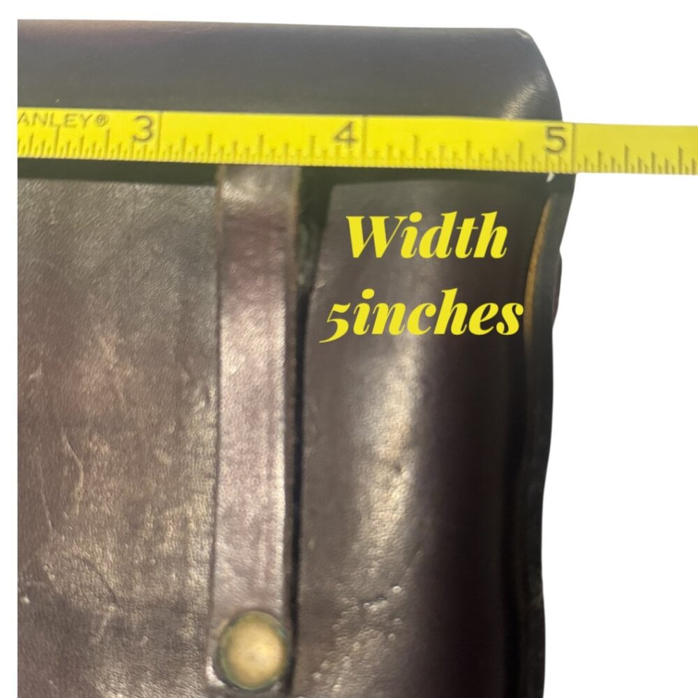 VTG Leather Belt Pouch Handcrafted Renaissance Faire Medieval Cosplay LARP SCA - Picture 7 of 10